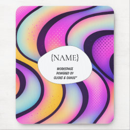 Alfombrilla De Ratón  Clicks & Chaos – Abstract Design Personalized