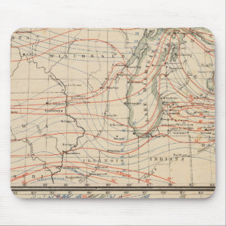 Alfombrilla De Ratón Climatología de Michigan Atlas Mao
