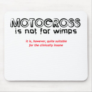 Alfombrilla De Ratón Clínicamente demente - Motocross Mousepad