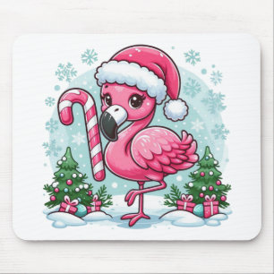 Alfombrilla De Ratón Clipart de Flamingo de Navidad para Sublimación