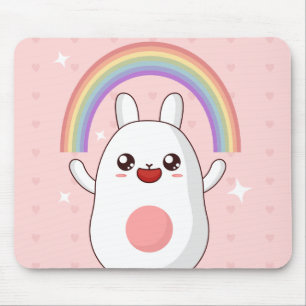 Alfombrilla De Ratón Clísico arcoiris de Kawaii