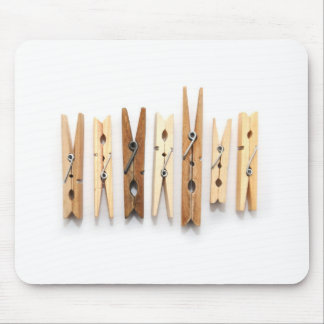 Alfombrilla De Ratón Clothespins de madera Mousepad