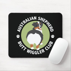 Alfombrilla De Ratón Club Australiano de Pastores Butt Wiggler (Tricolo