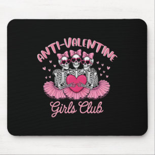 Alfombrilla De Ratón Club de Chicas Anti-San Valentín Esqueleto Rosa Di