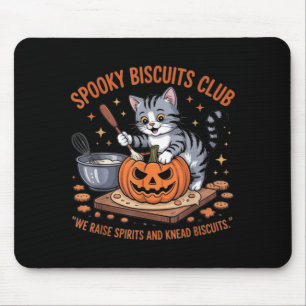Alfombrilla De Ratón Club de Galletas Espeluznantes Gato Divertido Hall
