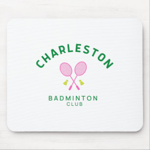 Alfombrilla De Ratón Club de Tenis Bádminton Charleston Carolina del Su