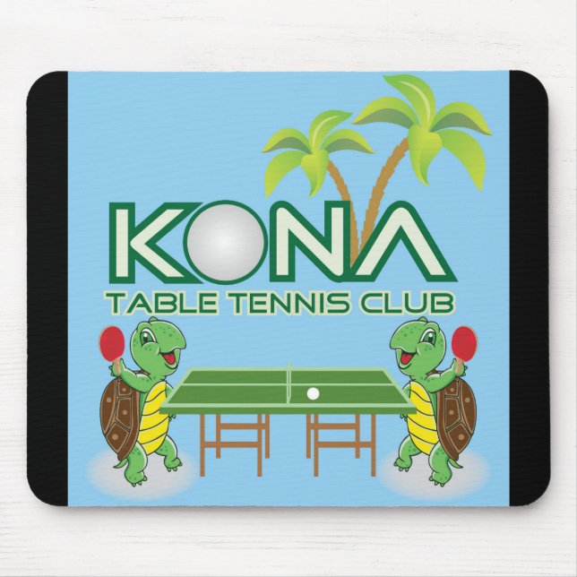 Alfombrilla De Ratón Club de tenis de mesa de Kona (Frente)