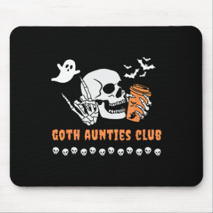 Alfombrilla De Ratón Club de tías góticas Tía Halloween espeluznante gó