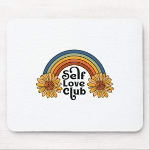 Alfombrilla De Ratón Club Retro Self Love Sunflower Rainbow Mental Heat