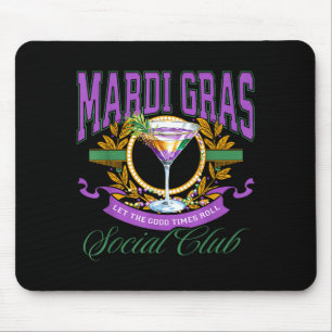 Alfombrilla De Ratón club social de cóctel Mardi gras deja que el buen 