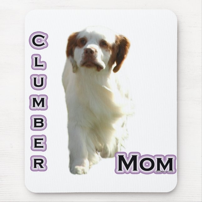 Alfombrilla De Ratón Clumber Spaniel Mom 4 (Frente)