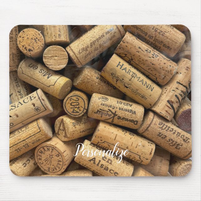 Alfombrilla De Ratón Clúster de corcho de vino (Frente)