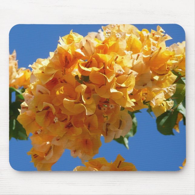 Alfombrilla De Ratón Clúster de la Floral Dorada de Bougainvillea (Frente)