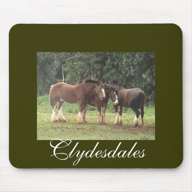 Alfombrilla De Ratón Clydesdales Mousepad (Frente)