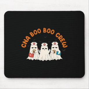 Alfombrilla De Ratón Cna Boo Boo Crew Enfermera Retro Funny Fantasma Ha