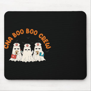 Alfombrilla De Ratón Cna Boo Boo Crew Enfermera Retro Funny Fantasma Ha