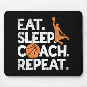 Alfombrilla De Ratón Coach Basketball Repeat Assistant Come Sleep