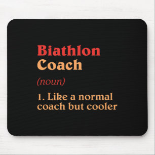 Alfombrilla De Ratón Coach de Biatlón Definición Graciosa Humor de Biat