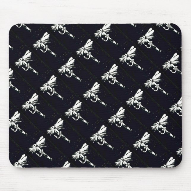 Alfombrilla De Ratón "Coachman negro" Trout Fly Mousepad (Frente)