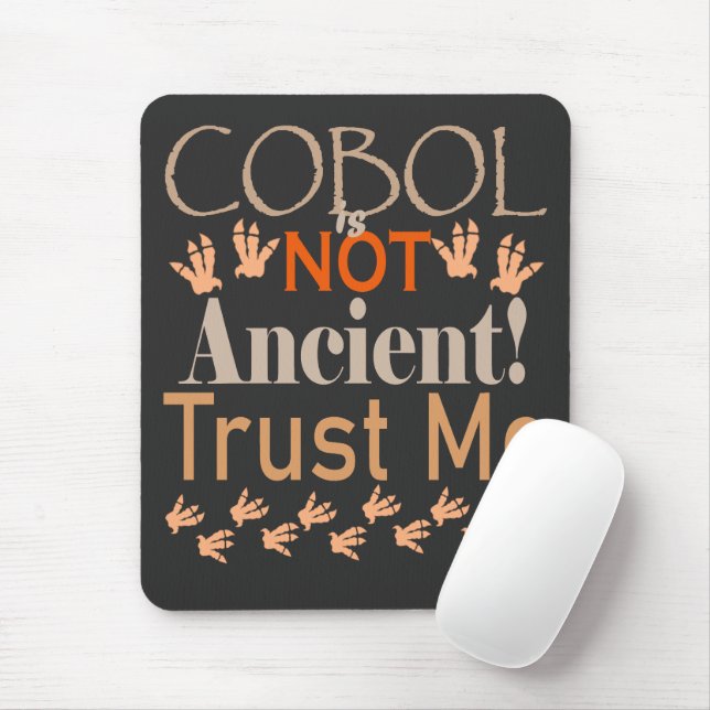 Alfombrilla De Ratón COBOL No Es Antiguo – Código Legacy, Poder Moderno (Con ratón)