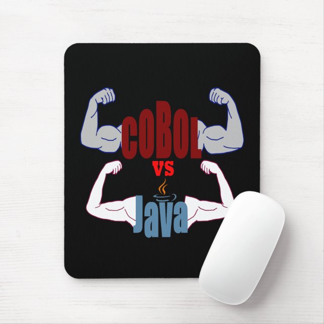 Alfombrilla De Ratón Cobol vs Java Programming Languages Showdown  (Con ratón)