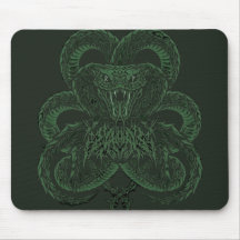 Cobra Art Déco Verde | Serpiente Simétrica Ornamen