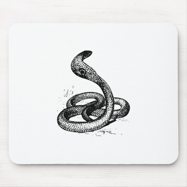 Alfombrilla De Ratón Cobra Snake Silhouette (Frente)