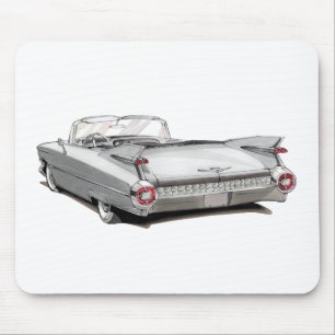 Alfombrilla De Ratón Coche 1959 del blanco de Cadillac
