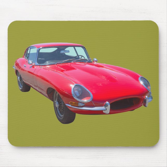 Alfombrilla De Ratón Coche 1964 de deportes antiguo de Jaguar XKE del (Frente)