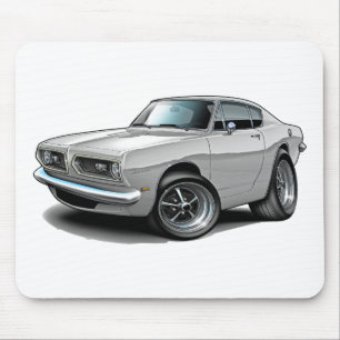 Alfombrilla De Ratón Coche 1967-69 del blanco del Barracuda