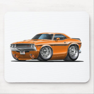 Alfombrilla De Ratón Coche 1970-72 del naranja del desafiador