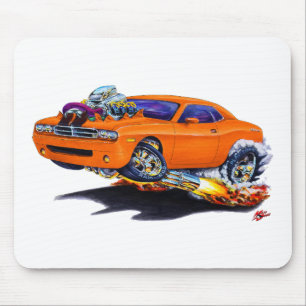 Alfombrilla De Ratón Coche 2008-10 del naranja del desafiador