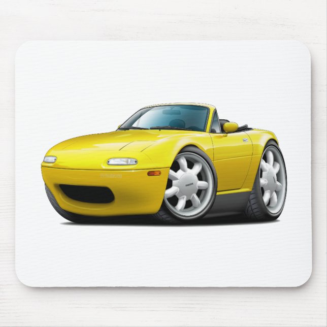 Alfombrilla De Ratón Coche amarillo 1990-98 de Miata (Frente)