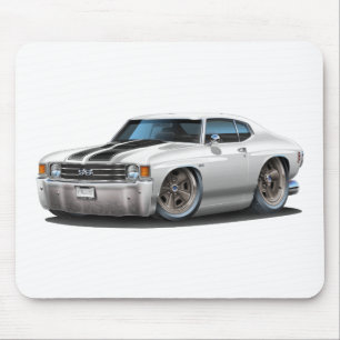Alfombrilla De Ratón Coche Blanco-Negro 1971-72 de Chevelle