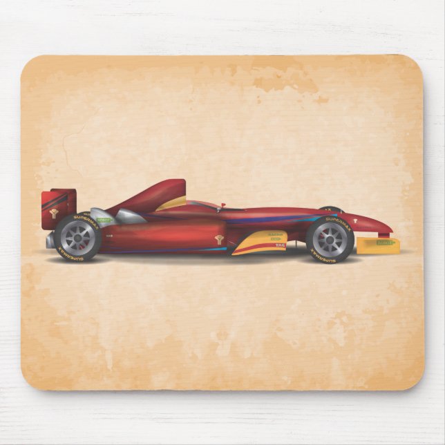 Alfombrilla De Ratón Coche de Carreras (Frente)