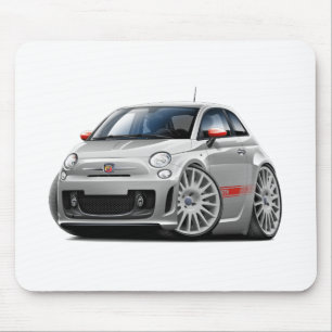 Alfombrilla De Ratón Coche del gris de Fiat 500 Abarth
