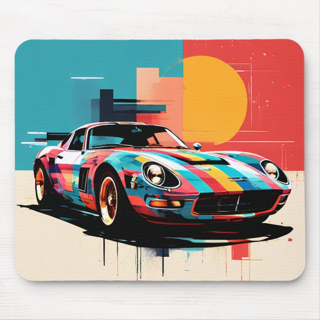 Alfombrilla De Ratón coche deportivo #4 (Frente)