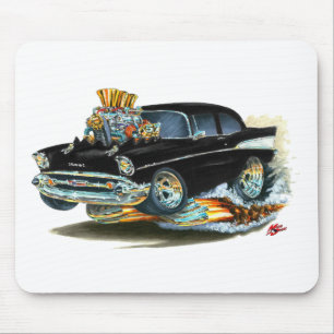 Alfombrilla De Ratón Coche negro 1957 de Chevy 150-210
