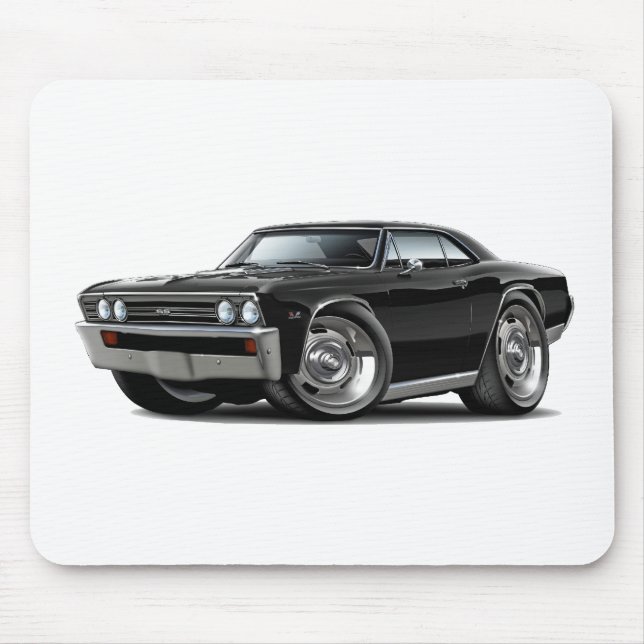 Alfombrilla De Ratón Coche negro 1967 de Chevelle (Frente)