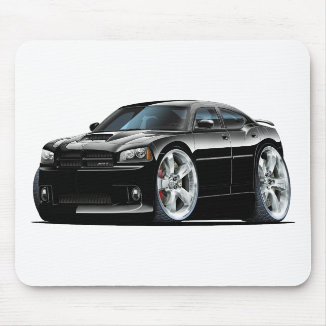 Alfombrilla De Ratón Coche negro 2006-10 del cargador SRT8 (Frente)