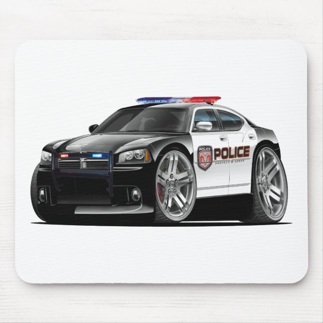 Alfombrilla De Ratón Coche policía del cargador de Dodge (Frente)