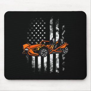 Alfombrilla De Ratón Coche Slingshot Bandera Estadounidense 4 De Julio