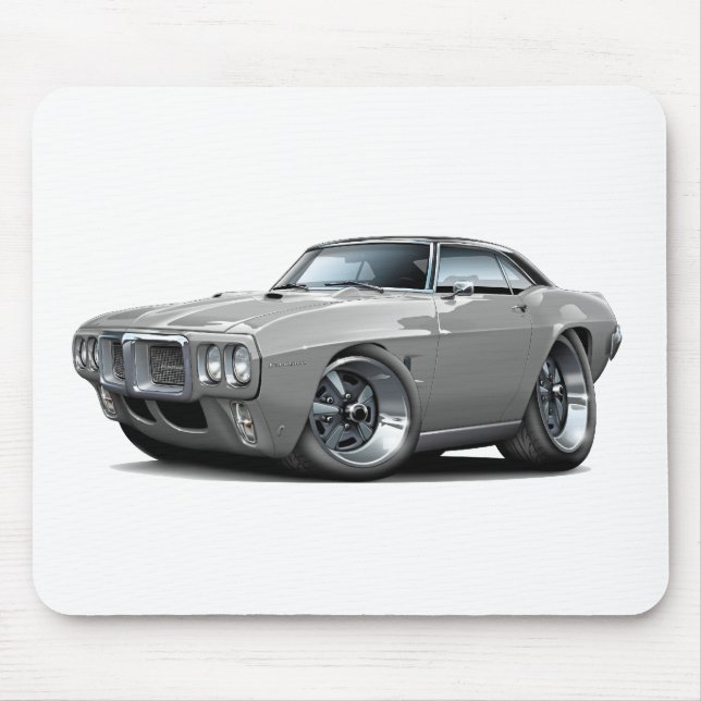 Alfombrilla De Ratón Coche superior Gris-Negro 1969 de Firebird (Frente)