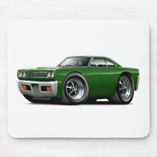 Alfombrilla De Ratón Coche verde 1969 del Roadrunner (Frente)