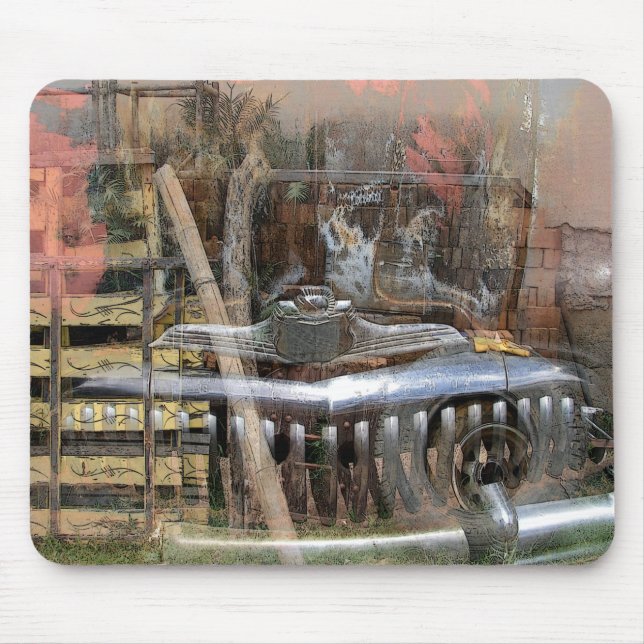 Alfombrilla De Ratón Coche viejo (Frente)