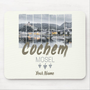 Alfombrilla De Ratón Cochem en el recuerdo de la época de Moselle Germa