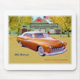 Alfombrilla De Ratón Coches clásicos de Cruisin Mercury 1951 Mousrpad