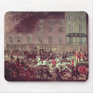 Alfombrilla De Ratón Coches de bomberos de Londres, grabados por R.G.