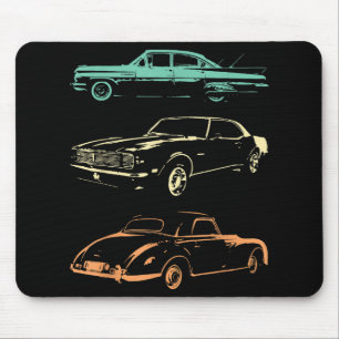Alfombrilla De Ratón Coches de época - Retro gráfico de 80 y 90