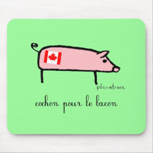 Alfombrilla De Ratón Cochon de Canuck